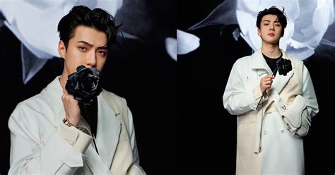 Sehun shows off the Dior and Sacai collection: see the photos